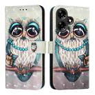 For Infinix Hot 30 4G 3D Painting Horizontal Flip Leather Phone Case(Grey Owl) - 2