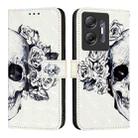 For Infinix Hot 30 5G 3D Painting Horizontal Flip Leather Phone Case(Skull) - 2