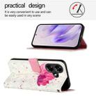 For Infinix Hot 30i 3D Painting Horizontal Flip Leather Phone Case(Flower) - 3