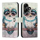 For Infinix Hot 30i 3D Painting Horizontal Flip Leather Phone Case(Grey Owl) - 2