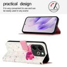 For Infinix Hot 40i 3D Painting Horizontal Flip Leather Phone Case(Flower) - 3