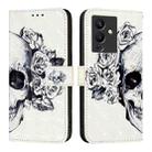 For Infinix Note 12 5G / Note 12 Pro 5G 3D Painting Horizontal Flip Leather Phone Case(Skull) - 2