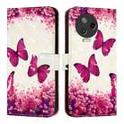 For Infinix Note 12 2023 / Note 12 Pro 4G 3D Painting Horizontal Flip Leather Phone Case(Rose Butterfly) - 2