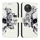 For Infinix Note 12 2023 / Note 12 Pro 4G 3D Painting Horizontal Flip Leather Phone Case(Skull) - 2