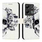 For Infinix Note 30 4G 3D Painting Horizontal Flip Leather Phone Case(Skull) - 2