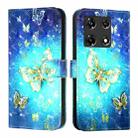 For Infinix Note 30 5G / Note 30 Pro 3D Painting Horizontal Flip Leather Phone Case(Golden Butterfly) - 2