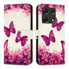 For Infinix Note 30 5G / Note 30 Pro 3D Painting Horizontal Flip Leather Phone Case(Rose Butterfly) - 2