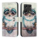 For Infinix Note 30 5G / Note 30 Pro 3D Painting Horizontal Flip Leather Phone Case(Grey Owl) - 2