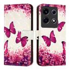 For Infinix Note 30 VIP 3D Painting Horizontal Flip Leather Phone Case(Rose Butterfly) - 2