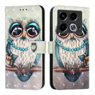 For Infinix Note 40 3D Painting Horizontal Flip Leather Phone Case(Grey Owl) - 2