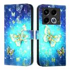 For Infinix Note 40 5G 3D Painting Horizontal Flip Leather Phone Case(Golden Butterfly) - 2