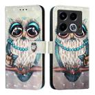 For Infinix Note 40 5G 3D Painting Horizontal Flip Leather Phone Case(Grey Owl) - 2