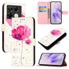 For Infinix Note 40 Pro 4G 3D Painting Horizontal Flip Leather Phone Case(Flower) - 1