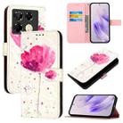 For Infinix Note 40 Pro 5G 3D Painting Horizontal Flip Leather Phone Case(Flower) - 1