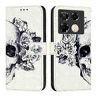 For Infinix Note 40 Pro 5G 3D Painting Horizontal Flip Leather Phone Case(Skull) - 2