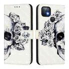 For Infinix Hot 10i 3D Painting Horizontal Flip Leather Phone Case(Skull) - 2