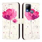 For Infinix Hot 10T / 10S 3D Painting Horizontal Flip Leather Phone Case(Flower) - 2