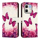 For Infinix Hot 50i 5G / Smart 9 4G 3D Painting Horizontal Flip Leather Phone Case(Rose Butterfly) - 2