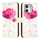 For Infinix Hot 50i 5G / Smart 9 4G 3D Painting Horizontal Flip Leather Phone Case(Flower) - 2