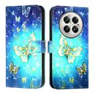 For Infinix Zero 40 4G / 5G 3D Painting Horizontal Flip Leather Phone Case(Golden Butterfly) - 2