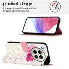 For Infinix Zero 40 4G / 5G 3D Painting Horizontal Flip Leather Phone Case(Flower) - 3