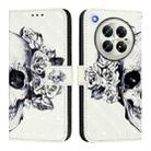 For Infinix Zero 40 4G / 5G 3D Painting Horizontal Flip Leather Phone Case(Skull) - 2