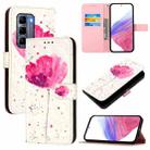 For Infinix Hot 50 Pro+ 4G 3D Painting Horizontal Flip Leather Phone Case(Flower) - 1