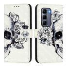 For Infinix Hot 50 Pro+ 4G 3D Painting Horizontal Flip Leather Phone Case(Skull) - 2