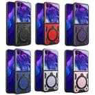 For Motorola Razr 50 Ultra CD Texture Magnetic Holder Phone Case(Black) - 2