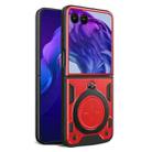 For Motorola Razr 50 Ultra CD Texture Magnetic Holder Phone Case(Red) - 1