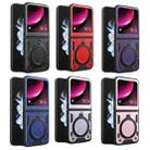 For Motorola Razr 50 CD Texture Magnetic Holder Phone Case(Black) - 2