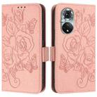 For Huawei nova 9 Embossed Rose RFID Anti-theft Leather Phone Case(Pink) - 2