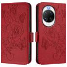 For Huawei nova 14 Ultra 5G Embossed Rose RFID Anti-theft Leather Phone Case(Red) - 2