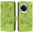 For Huawei nova 14 5G Embossed Rose RFID Anti-theft Leather Phone Case(Green) - 2
