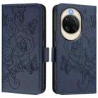 For Huawei nova 14 5G Embossed Rose RFID Anti-theft Leather Phone Case(Dark Blue) - 2