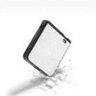 For Honor Magic V Flip Three Parts Black Frame Woven Texture PU Phone Case(White) - 3