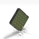 For Honor Magic V Flip Three Parts Black Frame Woven Texture PU Phone Case(Green) - 3