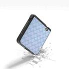 For Honor Magic V Flip Three Parts Black Frame Woven Texture PU Phone Case(Light Blue) - 3