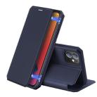 For iPhone 12 mini DUX DUCIS Skin X Series PU + TPU Horizontal Flip Leather Case with Holder & Card Slots(Blue) - 1