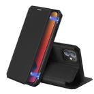 For iPhone 12 / 12 Pro DUX DUCIS Skin X Series PU + TPU Horizontal Flip Leather Case with Holder & Card Slots(Black) - 1