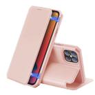 For iPhone 12 Pro Max DUX DUCIS Skin X Series PU + TPU Horizontal Flip Leather Case with Holder & Card Slots(Pink) - 1