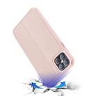 For iPhone 12 Pro Max DUX DUCIS Skin X Series PU + TPU Horizontal Flip Leather Case with Holder & Card Slots(Pink) - 9