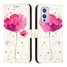 For OnePlus 9 3D Painting Horizontal Flip Leather Phone Case(Flower) - 2