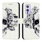 For OnePlus 9 3D Painting Horizontal Flip Leather Phone Case(Skull) - 2