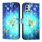 For OnePlus 9R / OnePlus 8T 3D Painting Horizontal Flip Leather Phone Case(Golden Butterfly) - 2