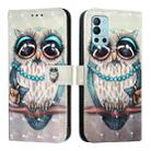 For OnePlus 9R / OnePlus 8T 3D Painting Horizontal Flip Leather Phone Case(Grey Owl) - 2