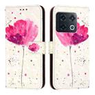 For OnePlus 10 Pro 3D Painting Horizontal Flip Leather Phone Case(Flower) - 2