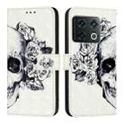 For OnePlus 10 Pro 3D Painting Horizontal Flip Leather Phone Case(Skull) - 2