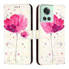For OnePlus 10R / 10R Prime / OnePlus Ace 3D Painting Horizontal Flip Leather Phone Case(Flower) - 2