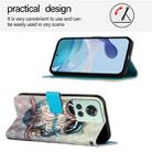 For OnePlus 10R / 10R Prime / OnePlus Ace 3D Painting Horizontal Flip Leather Phone Case(Grey Owl) - 3